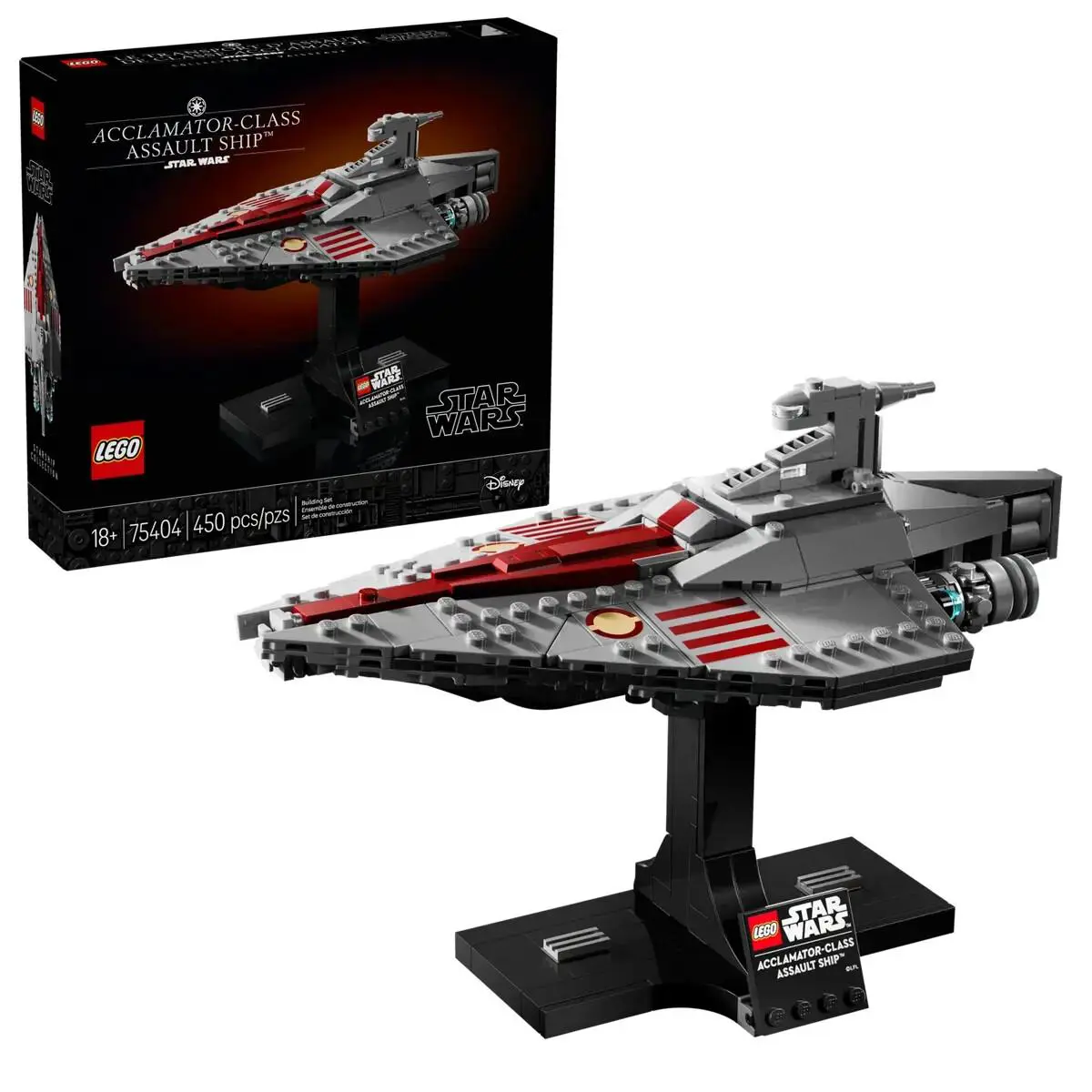 Lego Acclamator-class Assault Ship 75404 Star Wars Minifigure Building Set
