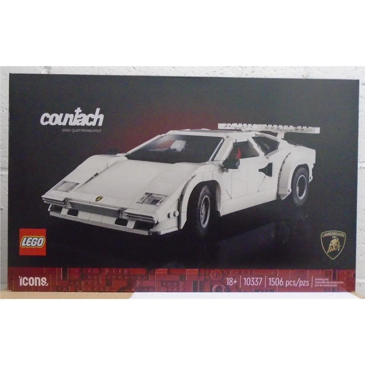 Lego Icons 10337 Lamborghini Countach 5000 Quattrovalvole Model Car