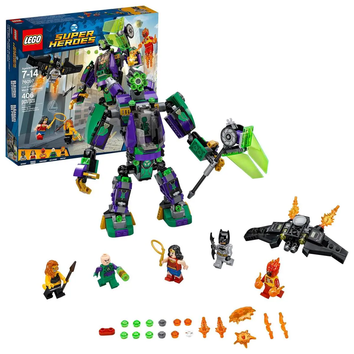 Lego DC Super Heroes Lex Luthor Mech Takedown 76097