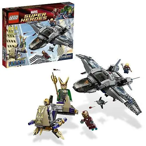Lego Super Heroes Set 6869 Quinjet Avengers Complete Minifig Iron Man