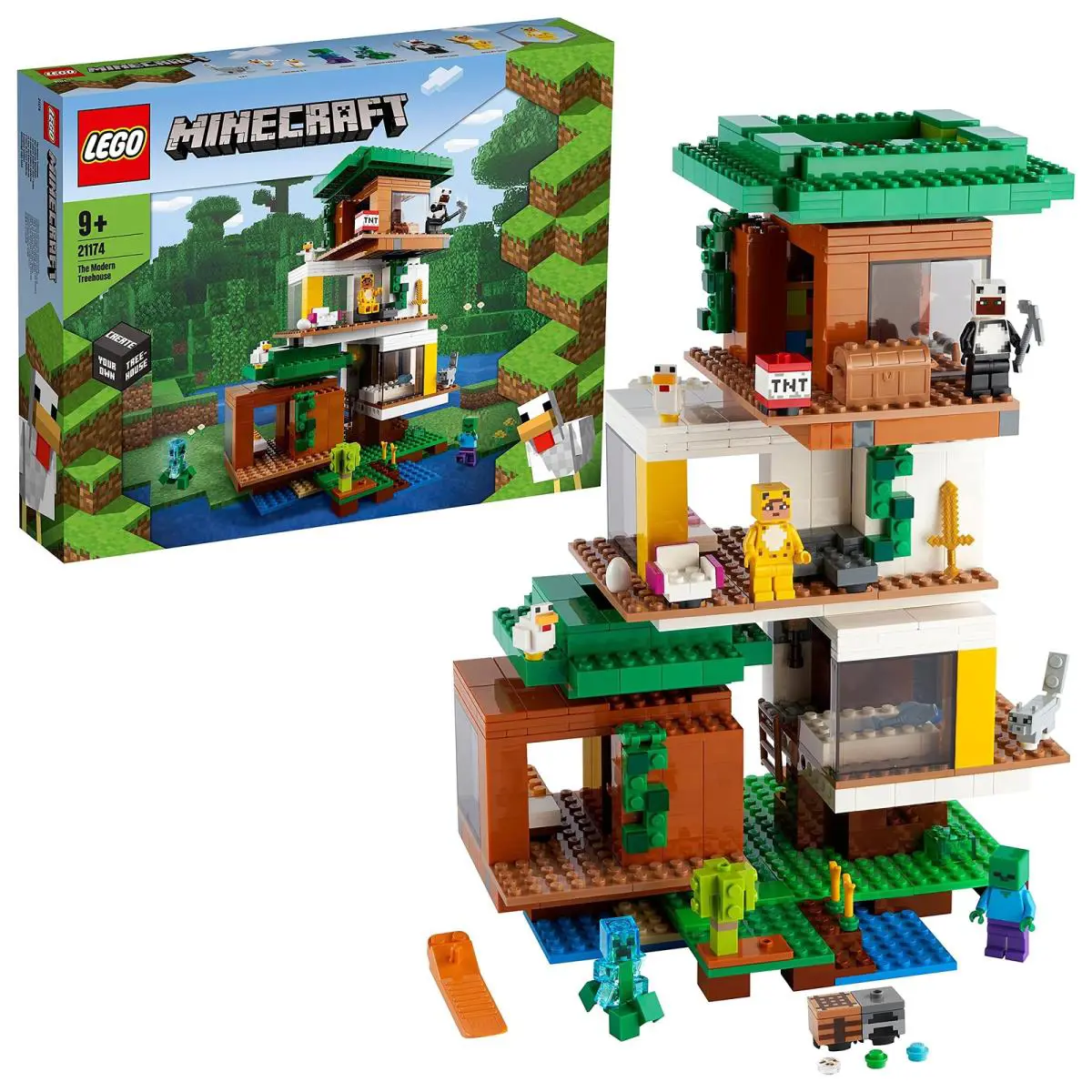 Lego Minecraft The Modern Treehouse 21174 Giant Treehouse Building