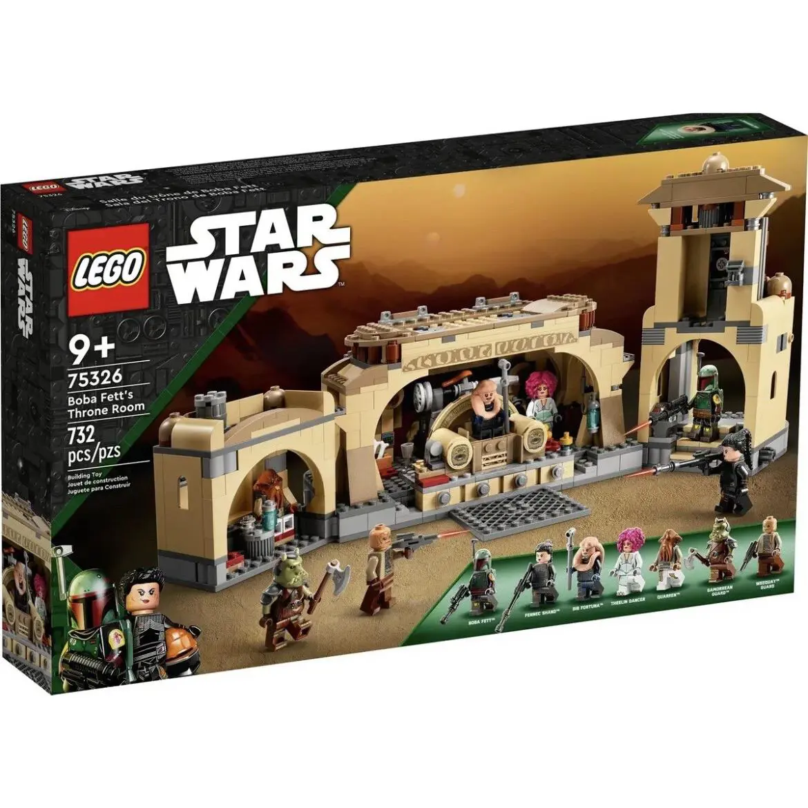 Lego Star Wars: Boba Fett`s Throne Room 732 Pieces 75326