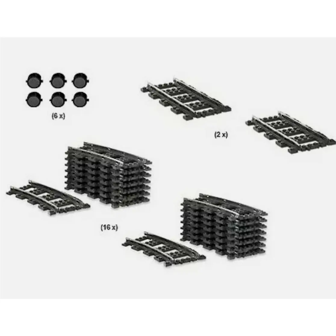 Lego 9V Train Track Starter Collection Set 2159 Power