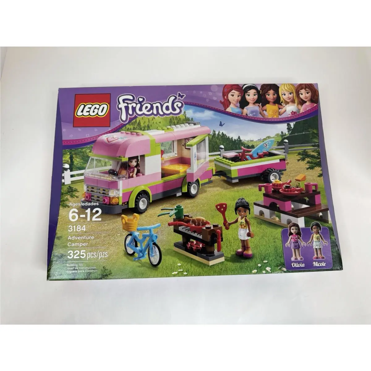 Lego Friends 3184 Adventure Camper Retired Set Box Wear