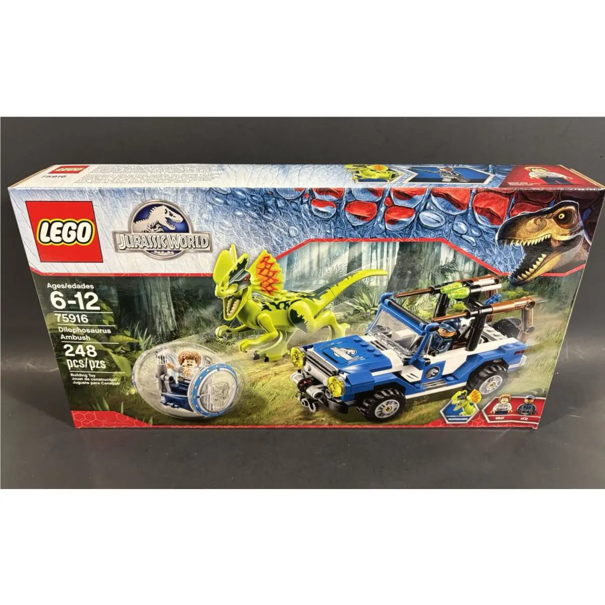 2015 Lego Jurassic World Dilophosaurus Ambush Set 75916 Retired