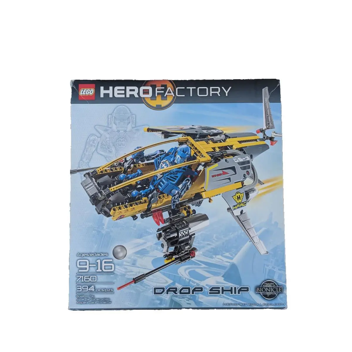 Lego Hero Factory 7160 Drop Ship Retired 2010 - Rare Star Cruiser Set