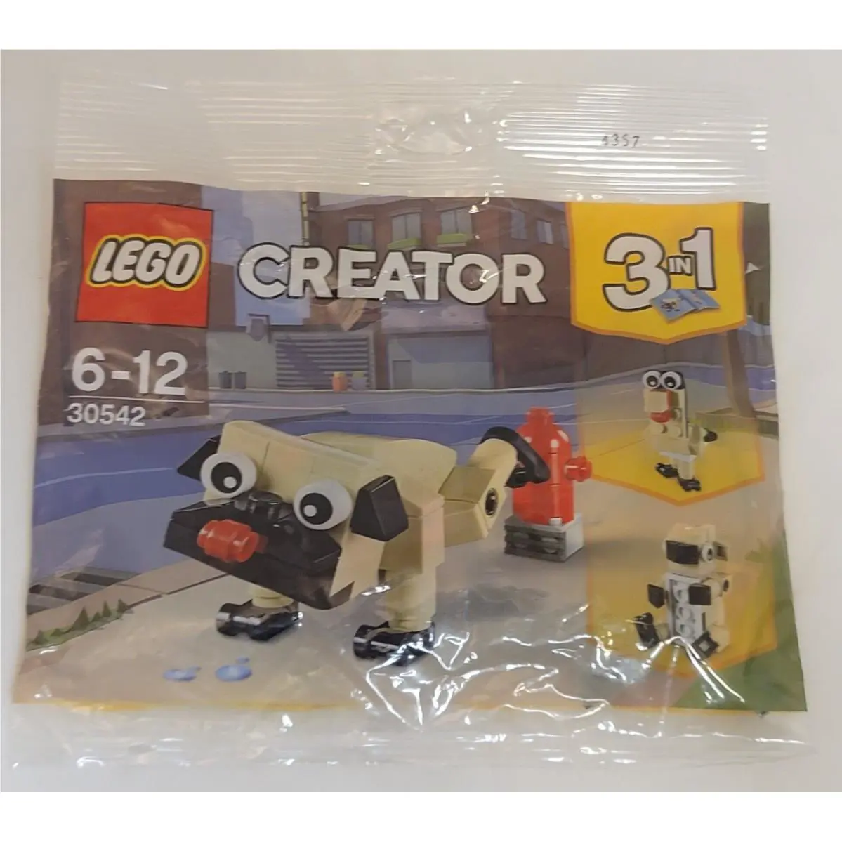 Lego 30542 Cute Pug Polybag Creator 3 in 1 Turkey Koala Bear Fire Hydrant
