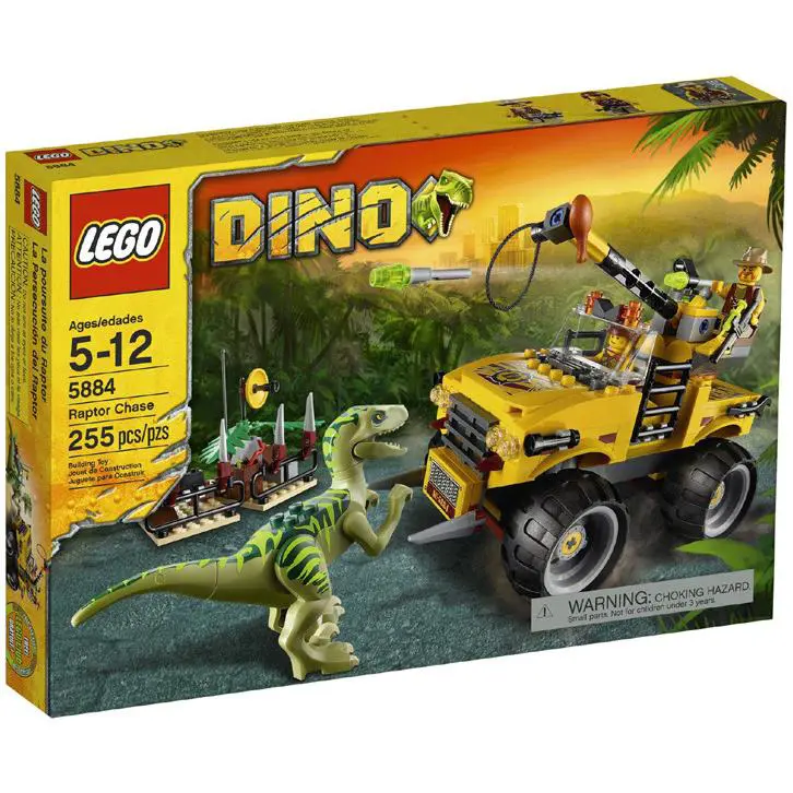 Lego Raptor Chase 5884 Dino Minifigure Building Set