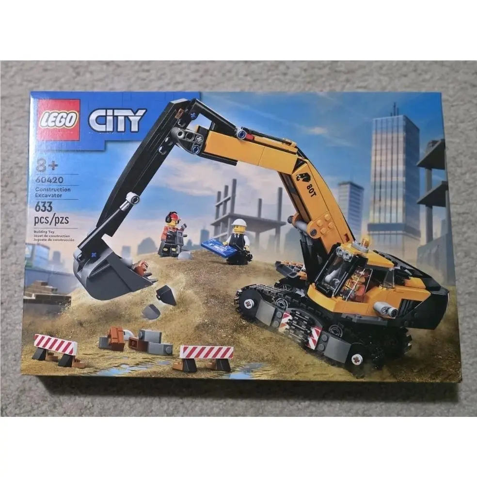 Lego 60420 City Yellow Construction Excavator