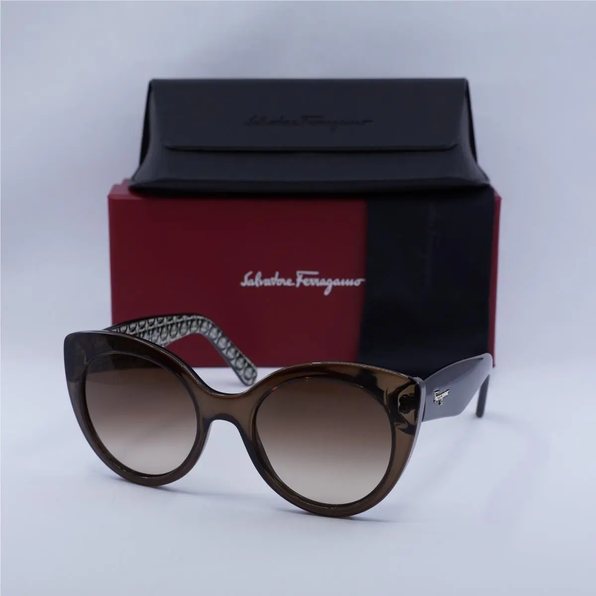Salvatore Ferragamo SF964S 210 Transparent Brown/brown Gradient 54-21-140