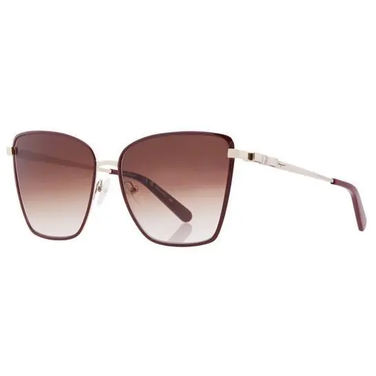 SF 279S 728 Gold Burgundi 59 15 140 by Salvatore Ferragamo