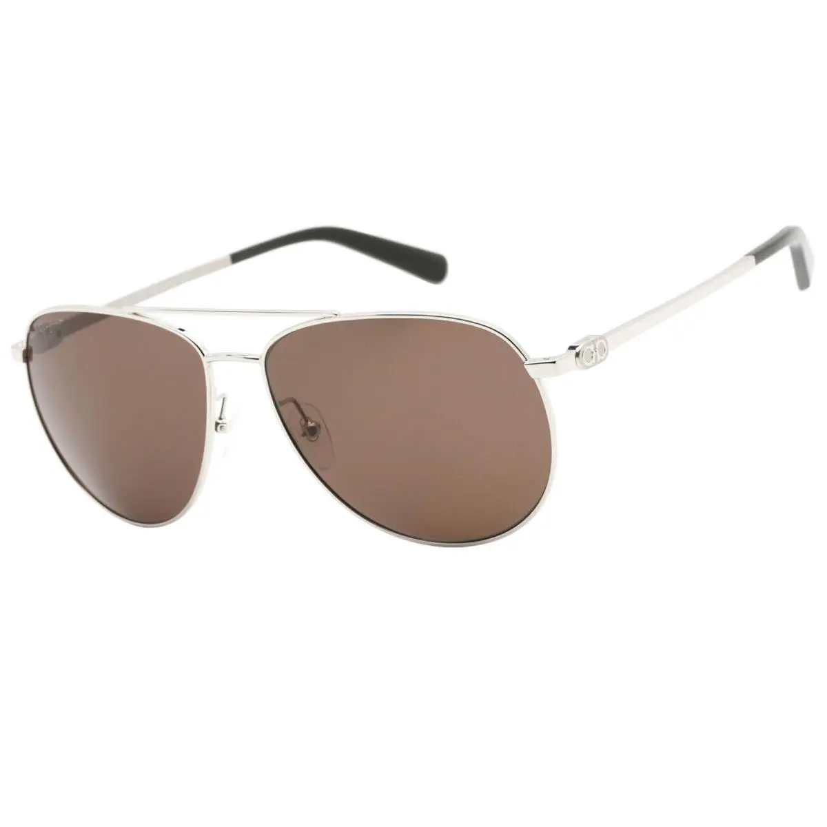 Unisex Sunglasses Brown Polarized Lens Aviator SF157S 045 by Salvatore Ferragamo