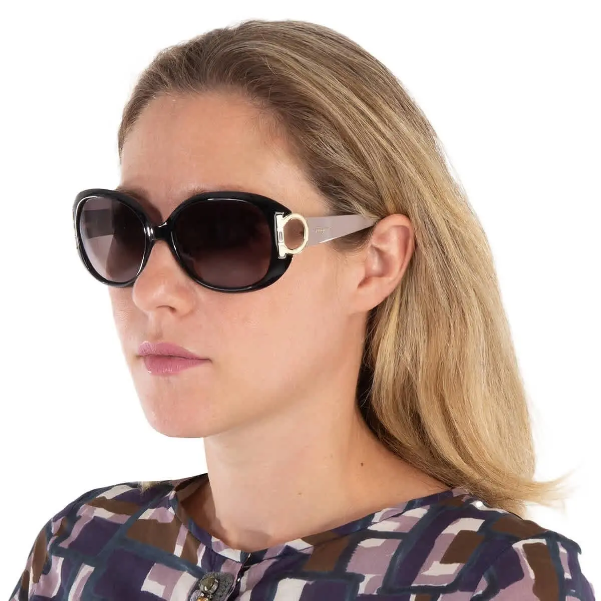 Salvatore Ferragamo Women`s Dark Tortoise Butterfly Sunglasses SF668S 238 Italy