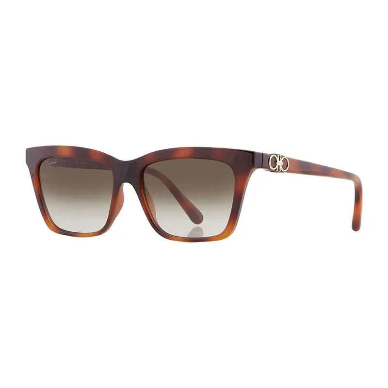 Salvatore Ferragamo SF1027S 214 Havana/grey Gradient 55-16-140 Sunglasses - Frame: Havana, Lens: Grey Gradient, code: 214