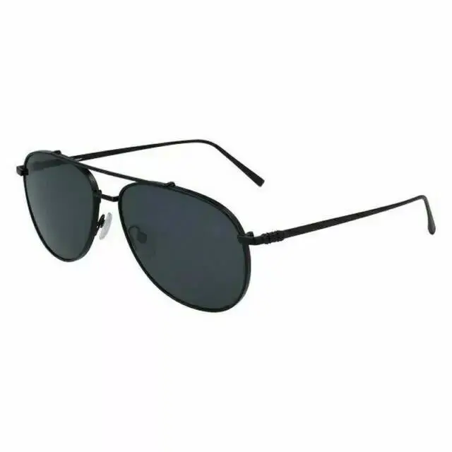 Salvatore Ferragamo Sunglasses SF201S 002 Matte Black/ Blue Grey 60mm