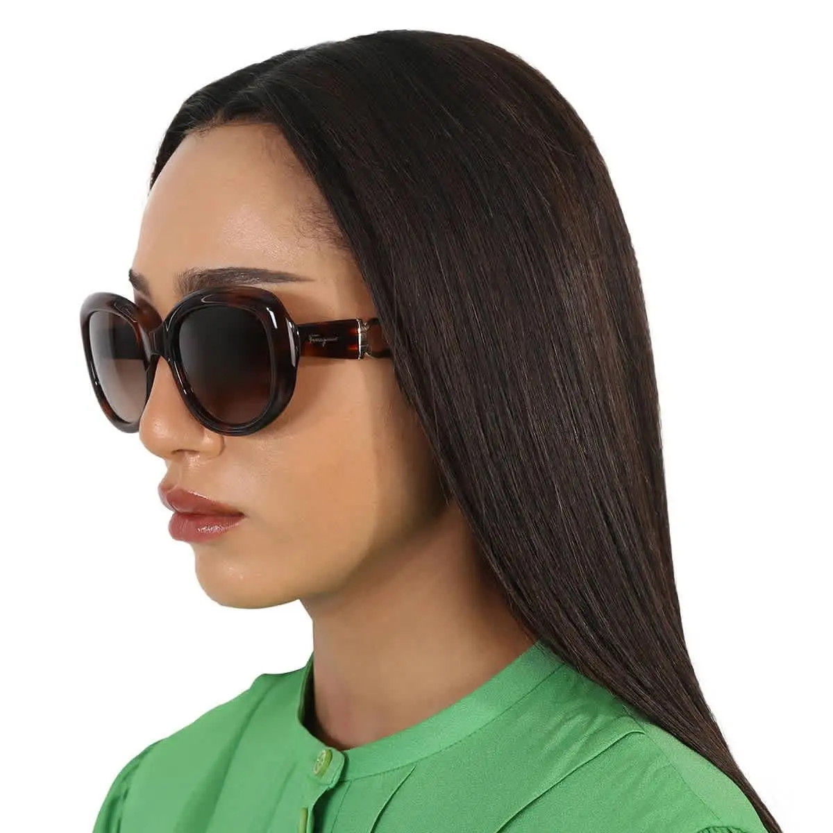 Ferragamo Women`s SF727S-214 Fashion 53mm Tortoise Sunglasses