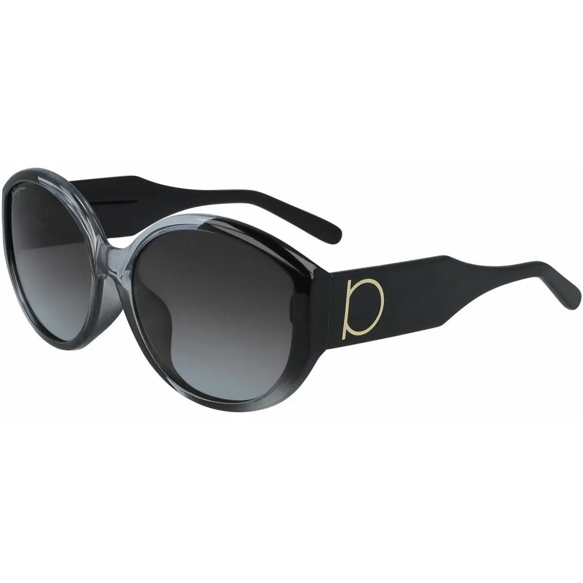 SF947SA 007 Crystal Gray and Black Fade Sunglasses by Salvatore Ferragamo
