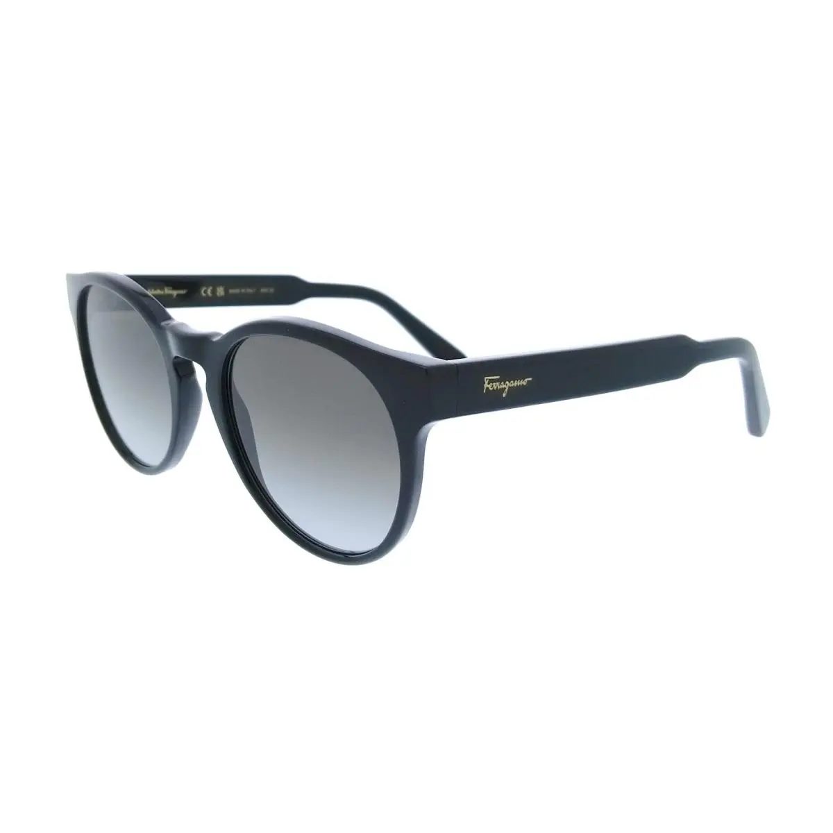 SF1068S 001 Round Black Women`s Sunglasses by Salvatore Ferragamo