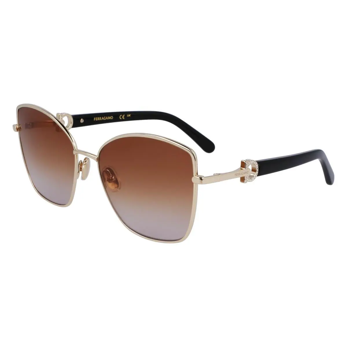 Salvatore Ferragamo SF312SR Sunglasses 745 Gold