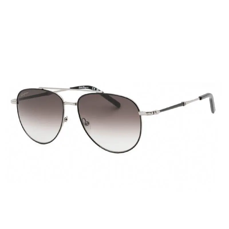 Salvatore Ferragamo SF226S 086 Black/light Ruthenium/grey Gradient