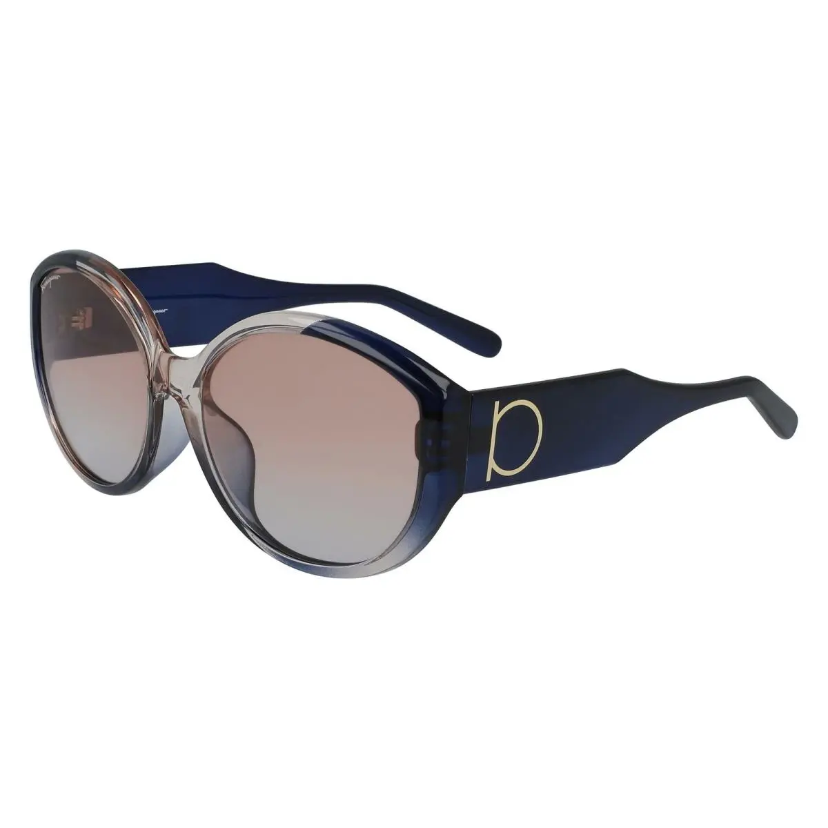 SF 947SA 083 Rose Gradient Blue Sunglasses W/sf Case by Salvatore Ferragamo