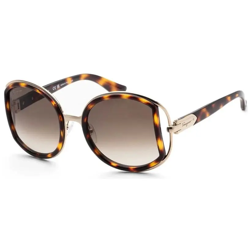 SF719S 238 Dark Tortoise 52 22 130 by Salvatore Ferragamo