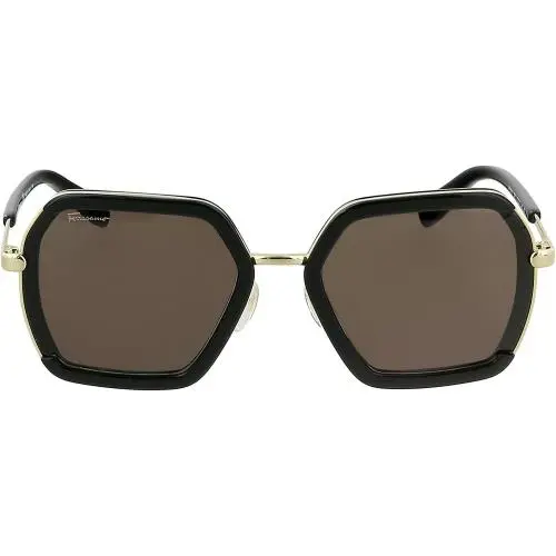 Salvatore Ferragamo SF901SL Black/solid Brown One Size