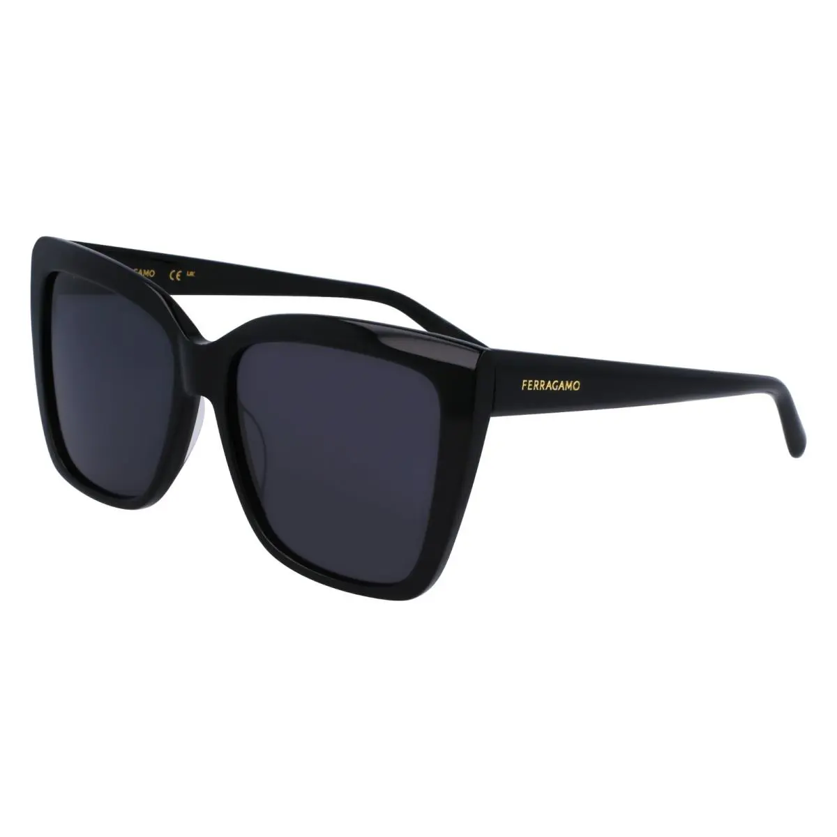 Salvatore Ferragamo SF1102S 001 Sunglasses Women`s Black/grey Square Shape 58mm