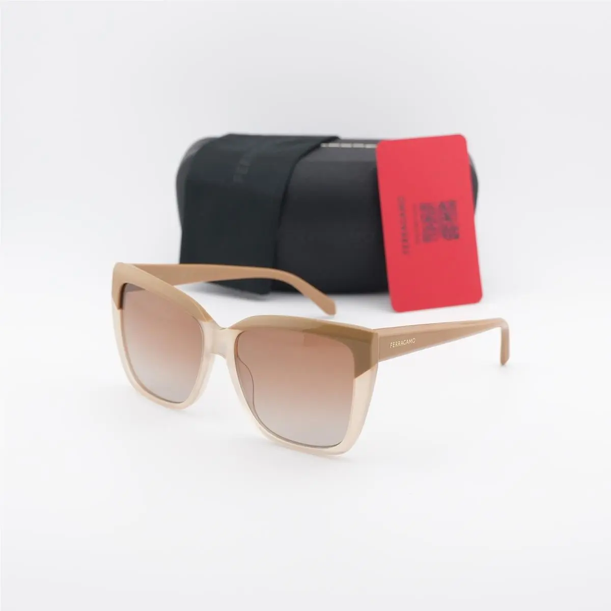 SF1102S 261 Caramel/brown Gradient 58-16-140 Sunglasses by Salvatore Ferragamo