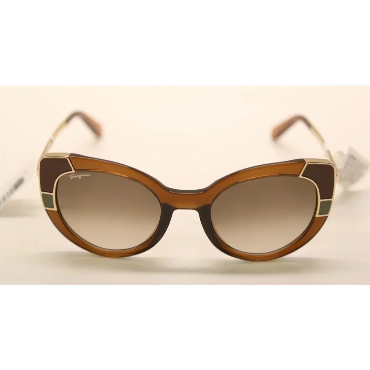 Salvatore Ferragamo SF890S 210 Crystal Brown 52mm Sunglasses 1132
