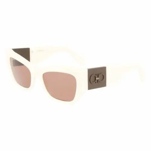 Salvatore Ferragamo SF 1059S 278 Marble Ivory Sunglasses with Brown Lenses