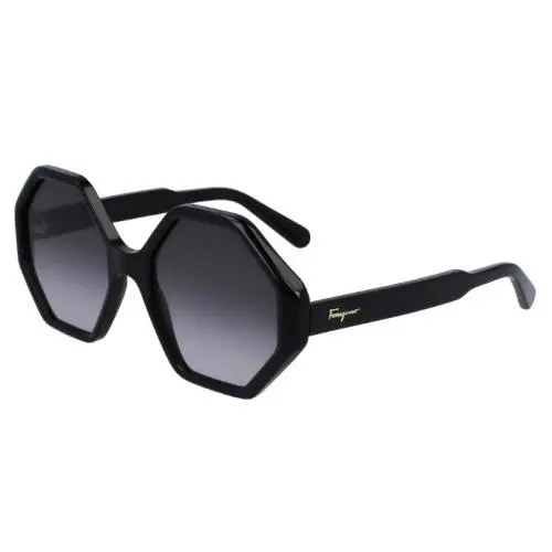 Salvatore Ferragamo Grey Gradient Hexagonal Ladies Sunglasses SF1070S 001 52