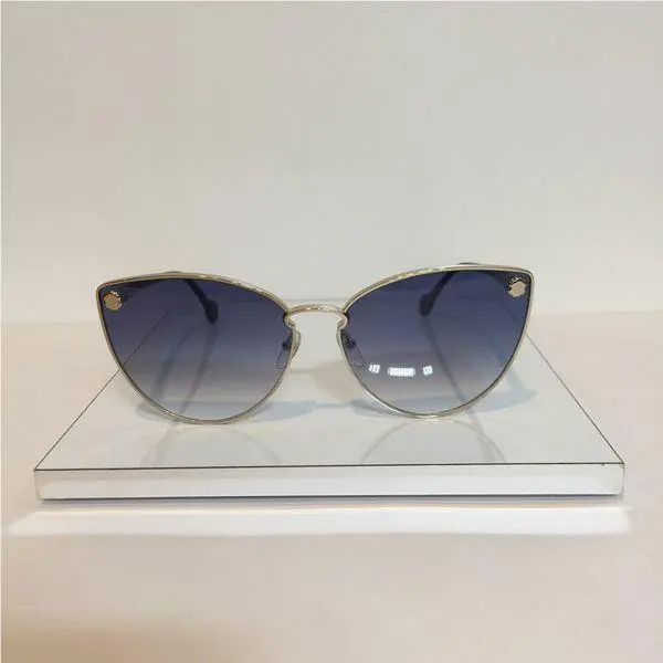 Salvatore Ferragamo 185S 743 Gold/blue Metal Sunglasses 64mm