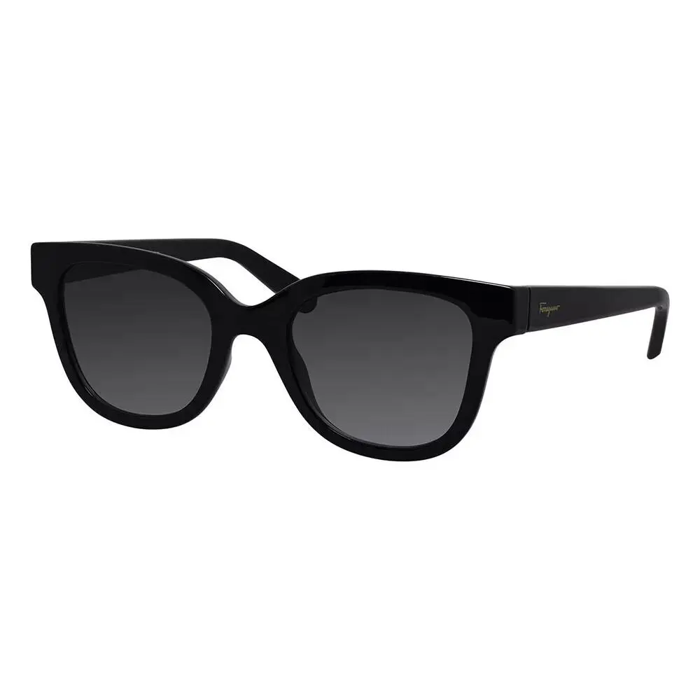 Salvatore Ferragamo SF 1066S 001 Black Plastic Sunglasses Grey Gradient Lens