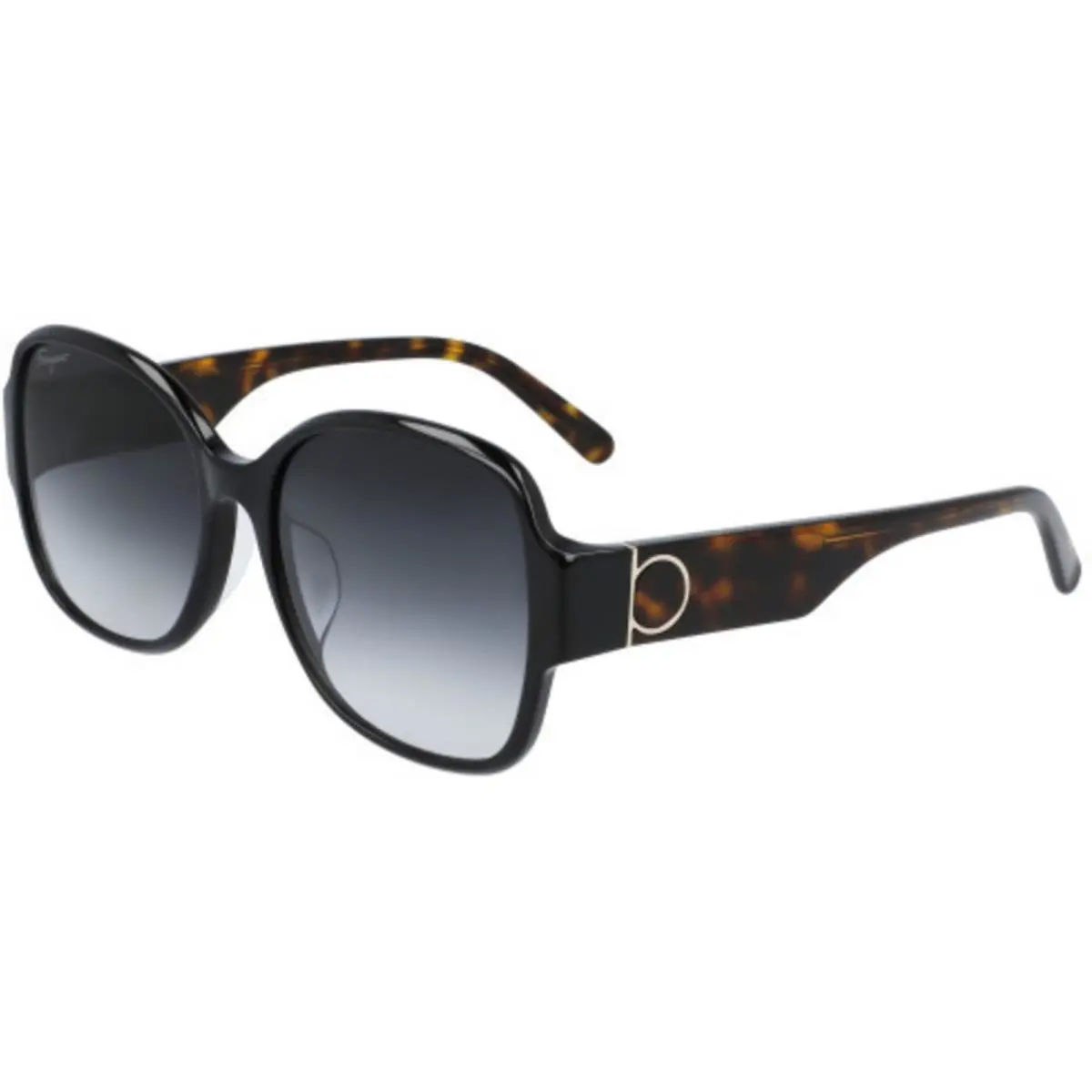 Salvatore Ferragamo Black/tortoise 57mm Grey Women`s Sunglasses SF1001SA 006 57