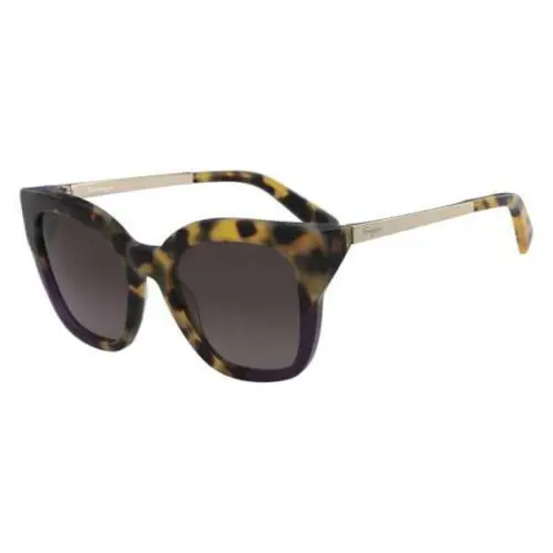 Salvatore Ferragamo SF856S 285 Tokyo Havana Purple Sunglasses with Case