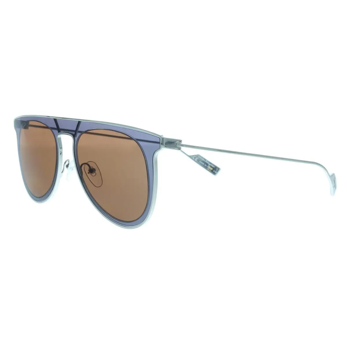 Salvatore Ferragamo SF209S 060 Grey Aviator Sunglasses - Grey, Frame: Grey, Lens: Smoke