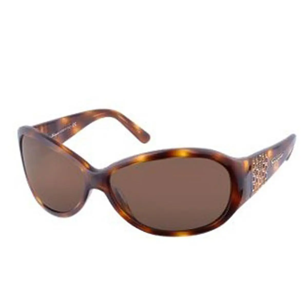 Salvatore Ferragamo 2122 2122B Brown Rhinestones 2122B-103-3