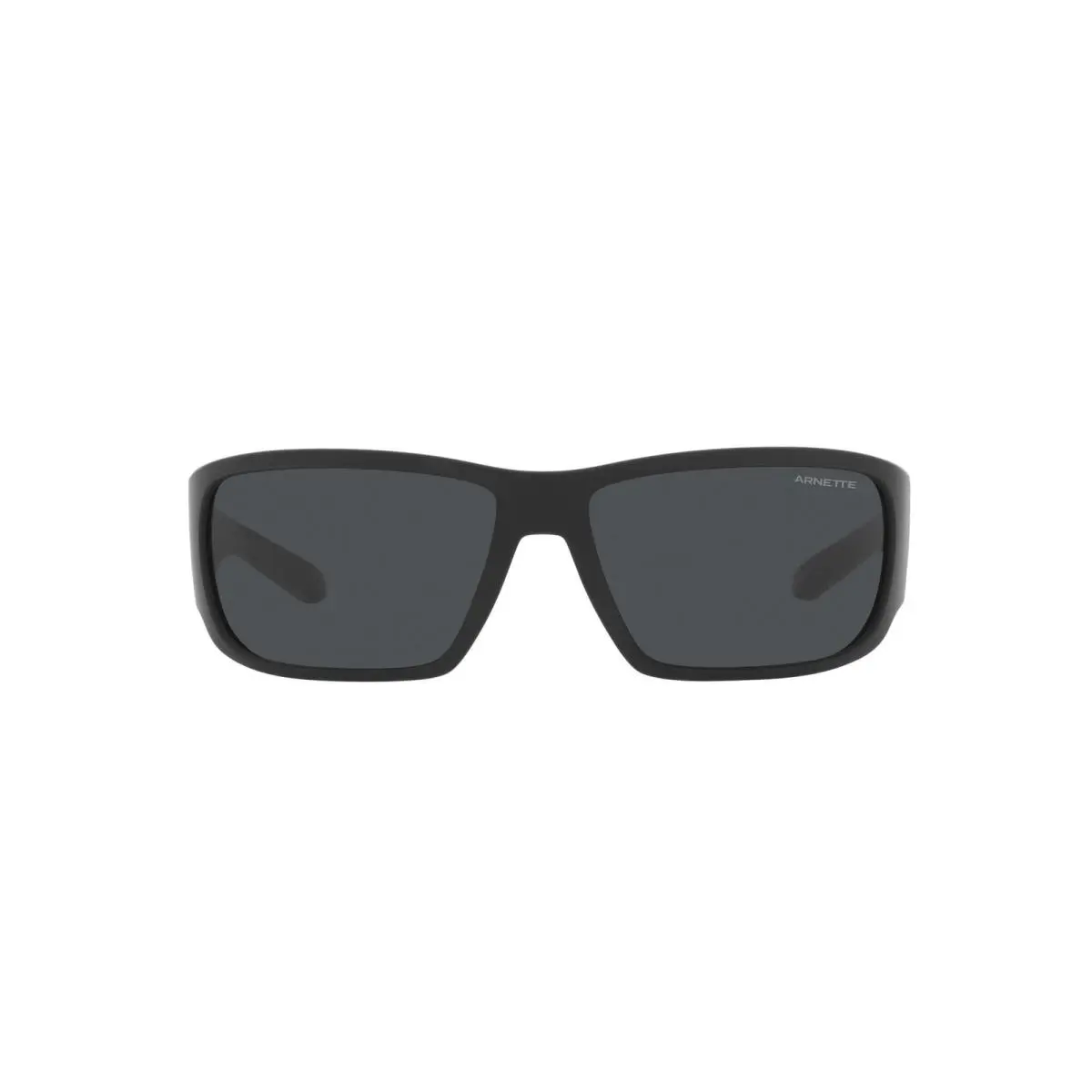 Man Sunglasses Matte Black Frame Dark Grey Lenses 64MM 64 mm by Arnette
