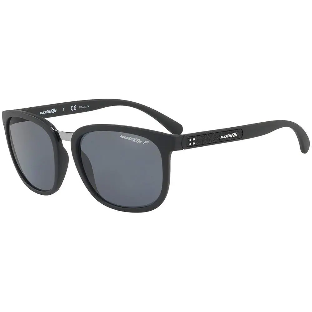 Men`s Tigard Square 55mm Polarized Sunglasses Black AN4238-01/81 by Arnette