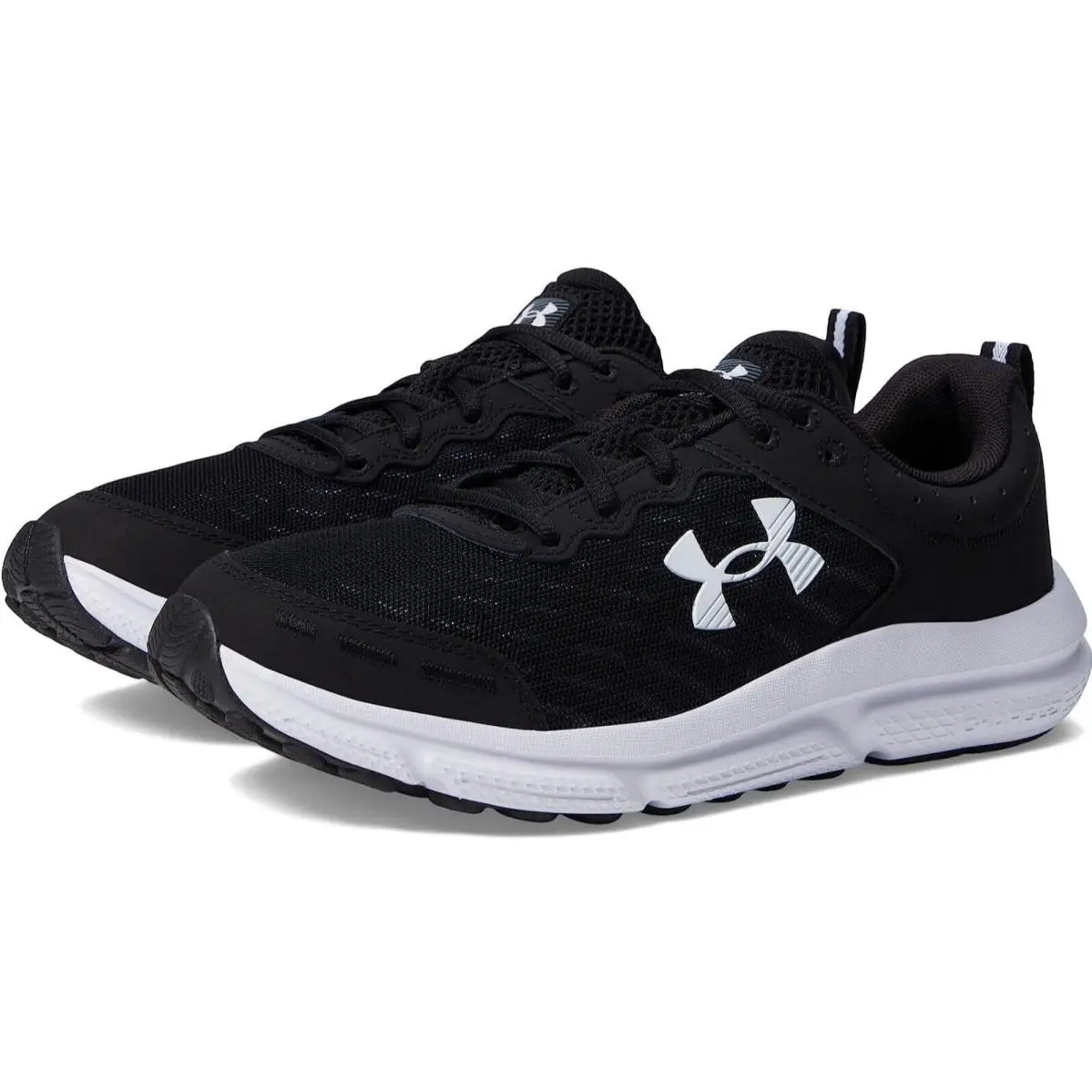 Under Armour Men`s Charged Assert 10 Running Shoes Black/white Select Size - Black
