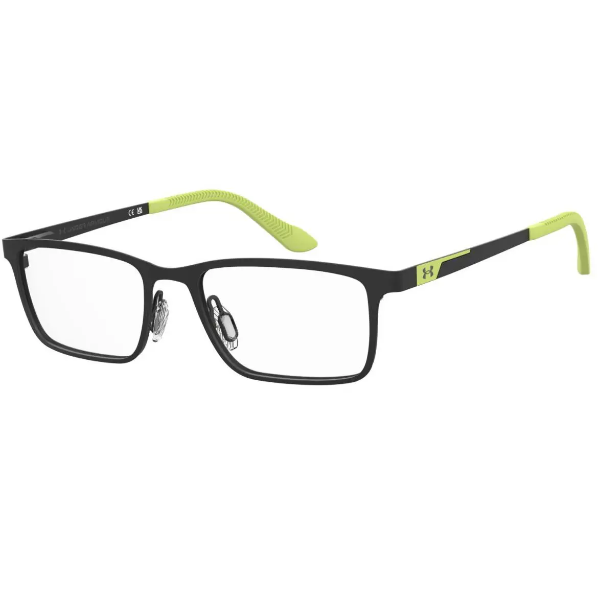 Under Armour UA 9015 30L Matte Black Green Rectangular Junior Boy`s Eyeglasses