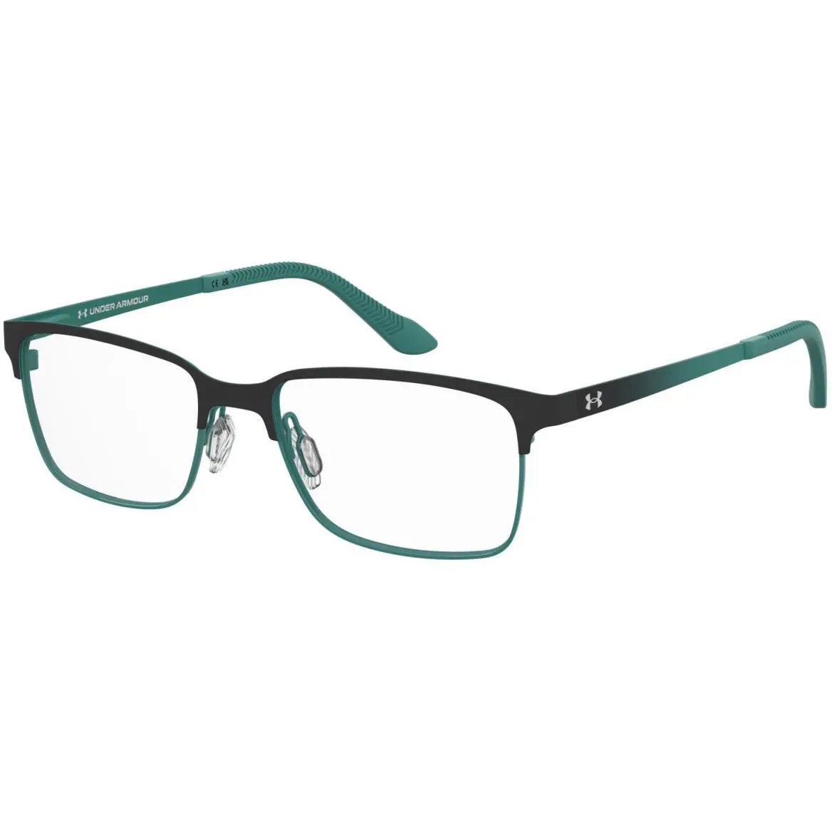 Under Armour UA 9016 Etj Black Teal Rectangular Junior Boy`s Eyeglasses