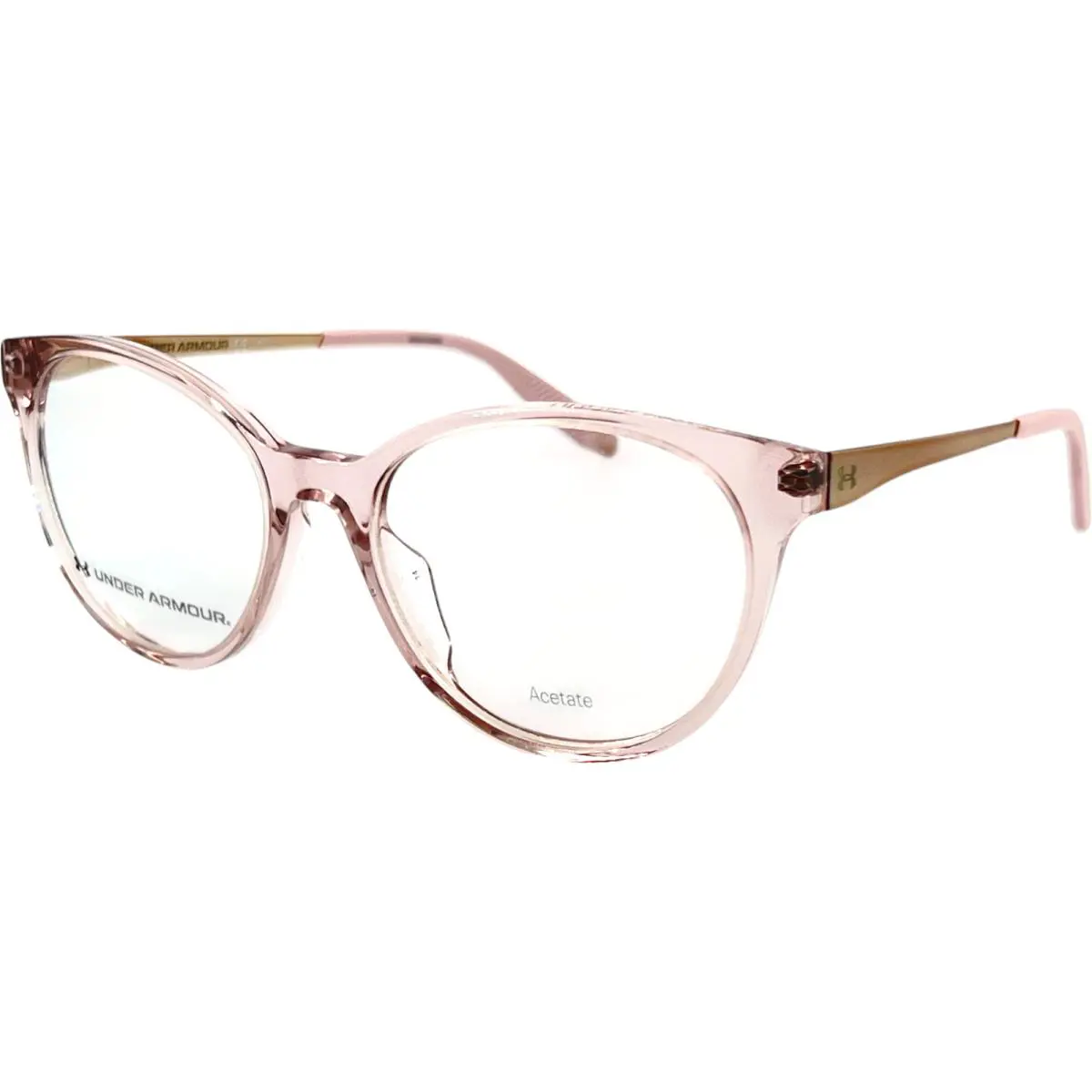 Under Armour UA5028 Womens Plastic Eyeglass Frame 03DV Crystal Pink 52-17 w Case