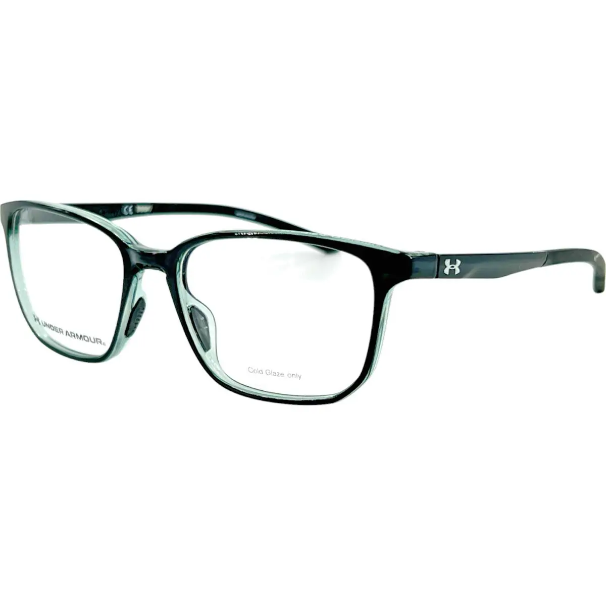 Under Armour UA5044 Unisex Plastic Eyeglass Frame 07ZJ Black Green 54-17 w Case