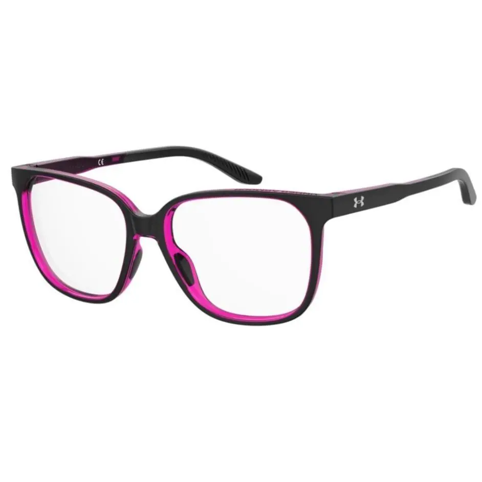 Under Armour UA 5045/G 03H2 Black/pink Square Women`s Eyeglasses