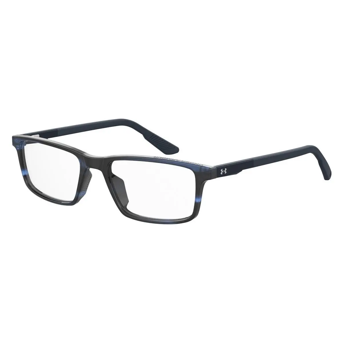 Ua 5009 Eyeglasses Men Blue Horn Rectangle 54mm by Under Armour