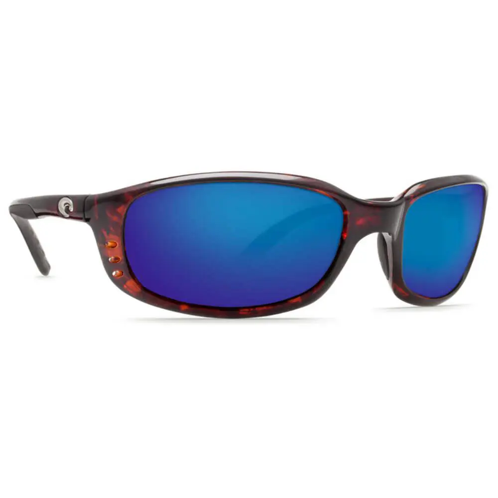 Costa Brine Sunglasses - Tortoise Frame/ Blue Mirror Glass Lens 580G, Frame: Variable