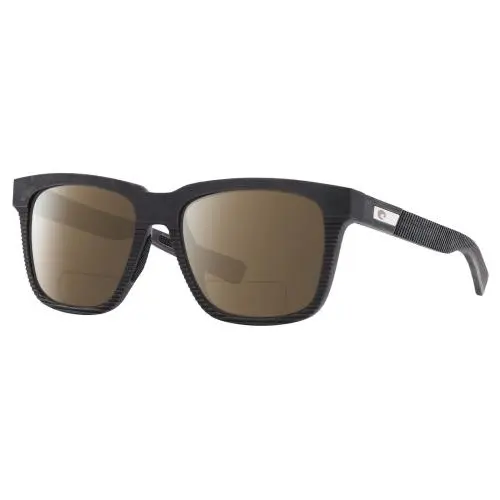 Pescador Unisex Polarized Bifocal Reading Sunglasses Net Gray 55mm Brown by Costa Del Mar