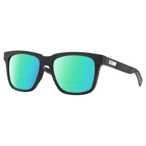 Pescador Unisex Polarized Bifocal Reading Sunglasses Net Gray 55mm Green Mirror by Costa Del Mar